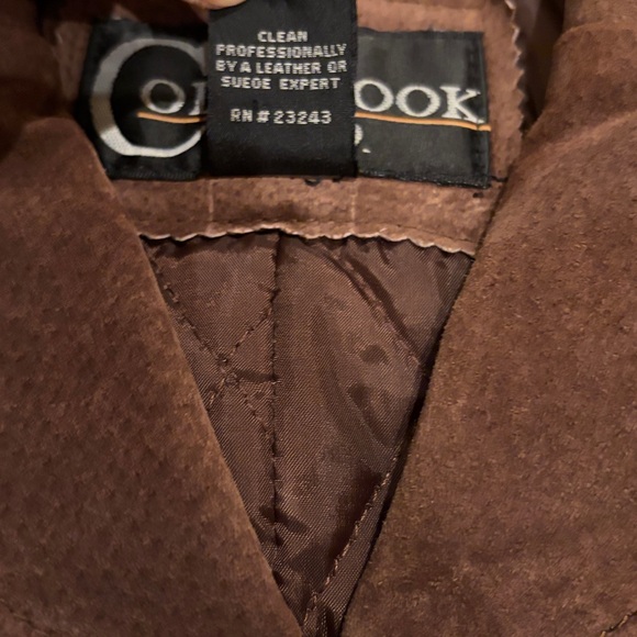 Vintage Cocoa Brown Suede Blazer Coat Chocolate Wilsons Leather Colebrook Small - Picture 5 of 16